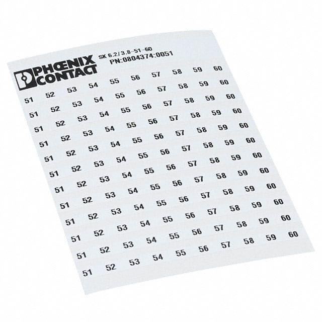 0804374:0051 Phoenix Contact  Terminal Block Marker Strips